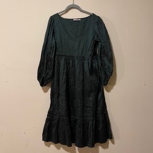 Calypso emerald green maxi dress